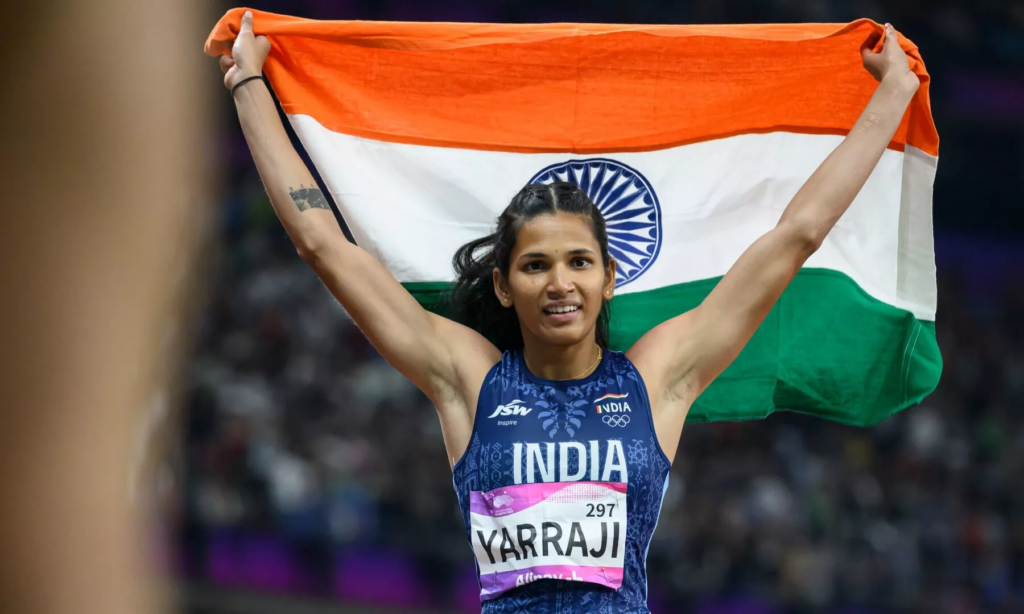 jyothi yarraji paris olympics
