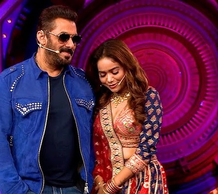 Manisha Rani with Salman Khan in big boss